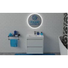 ТУМБА FANCY MARBLE С УМЫВАЛЬНИКОМ BALI 70X40 СМ БЕЛАЯ